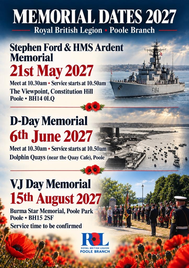 RBL Poole Branch — armed forces community display