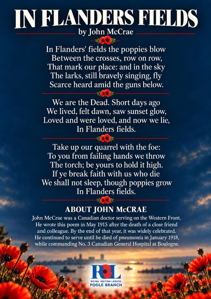The Act of Remembrance — RBL Poole Branch