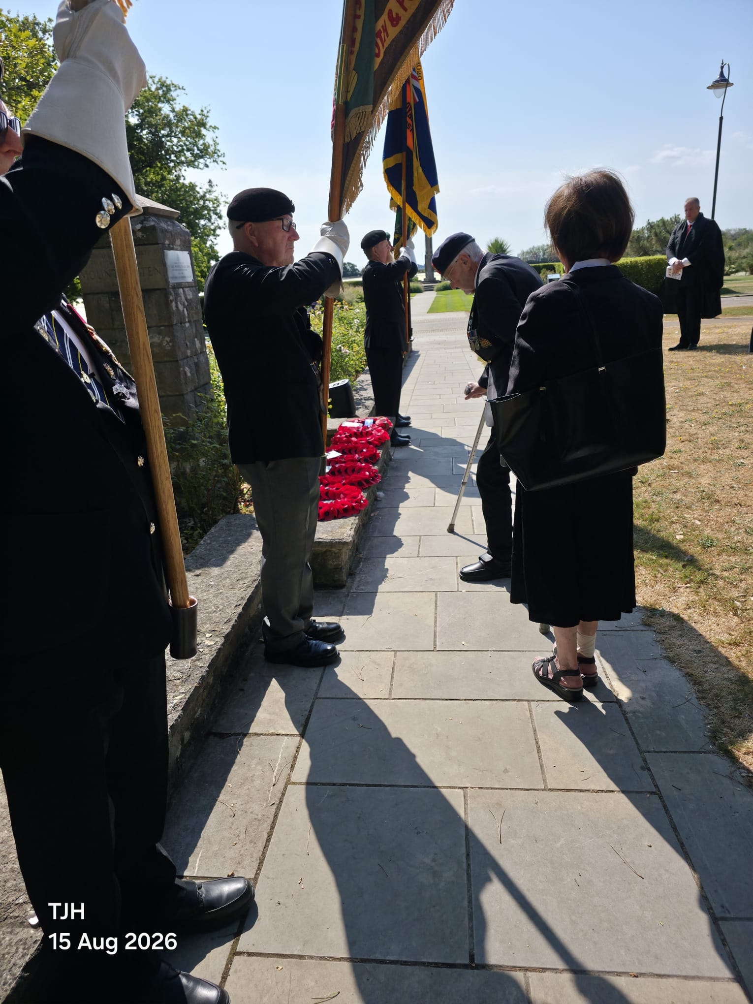 Branch members at a Remembrance service, Poole