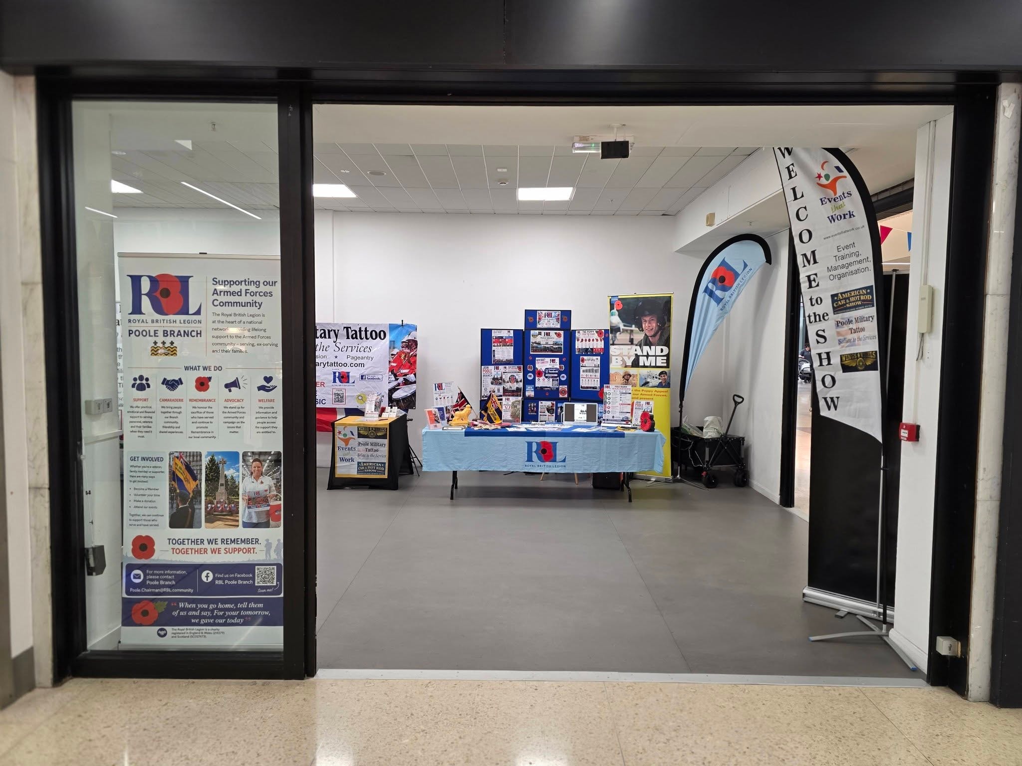 RBL Poole Branch — armed forces community display