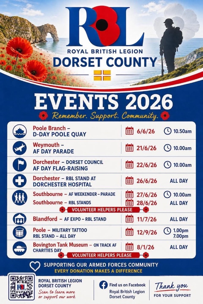 RBL Dorset County — Events 2026
