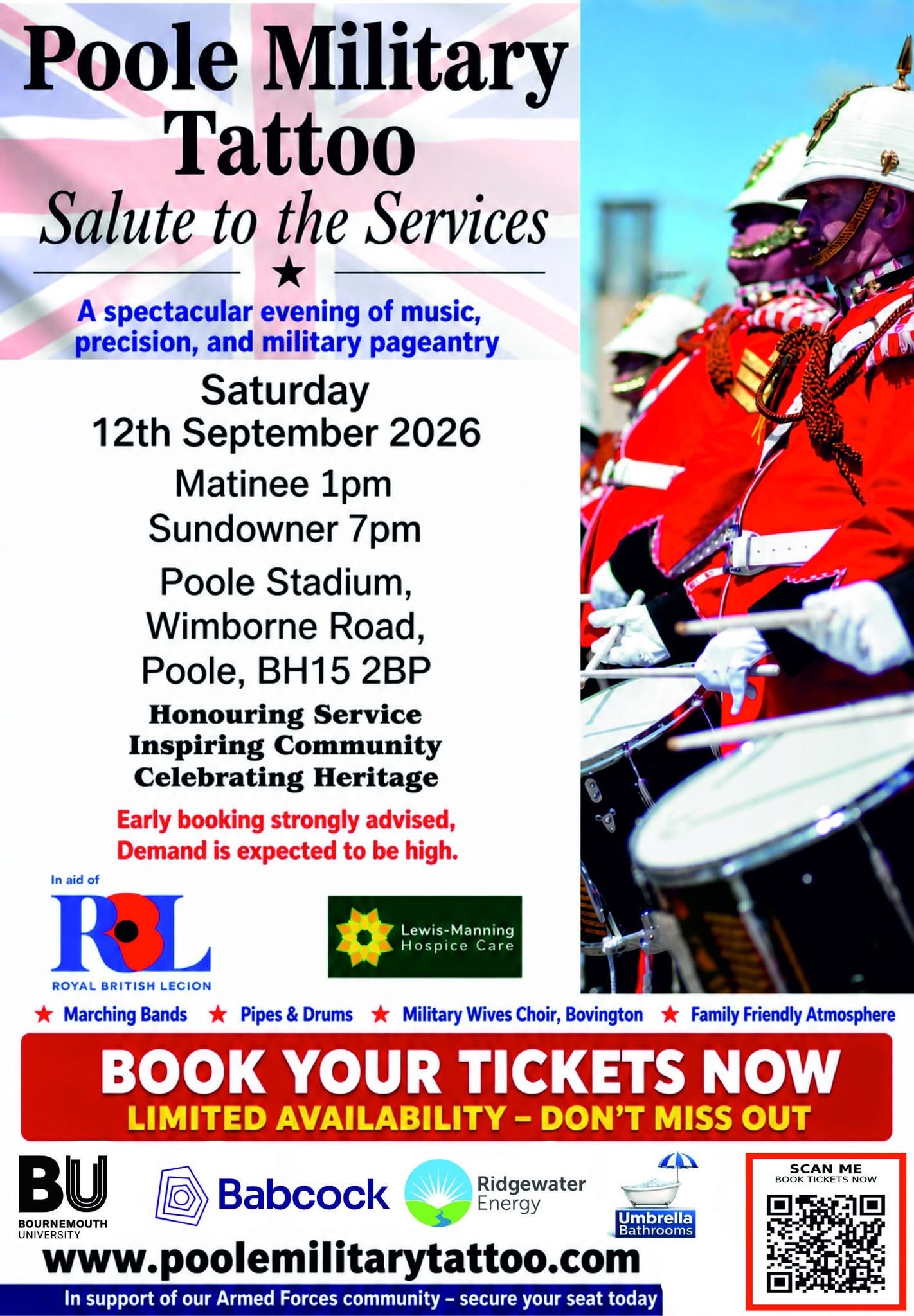 Poole Military Tattoo — 12 September 2026