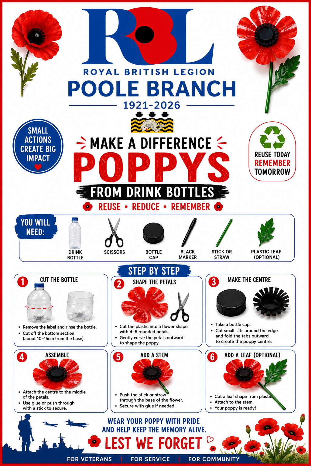Make a Poppy from a Drink Bottle