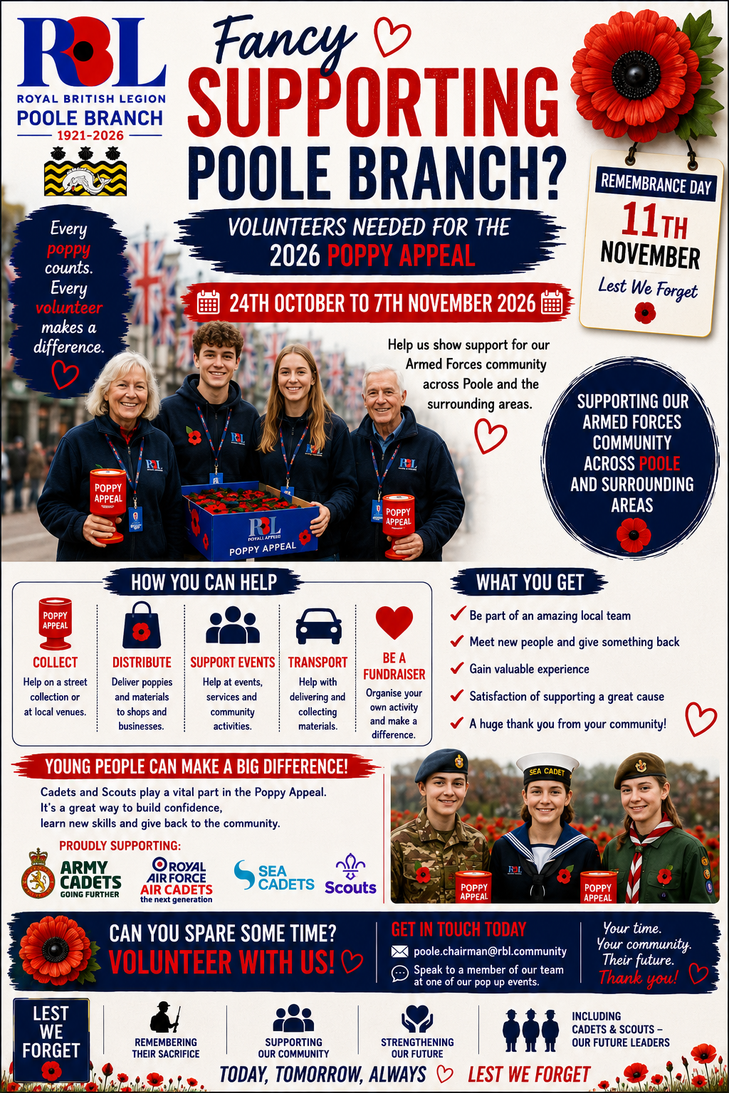 Poppy Appeal 2026 — Volunteers Needed