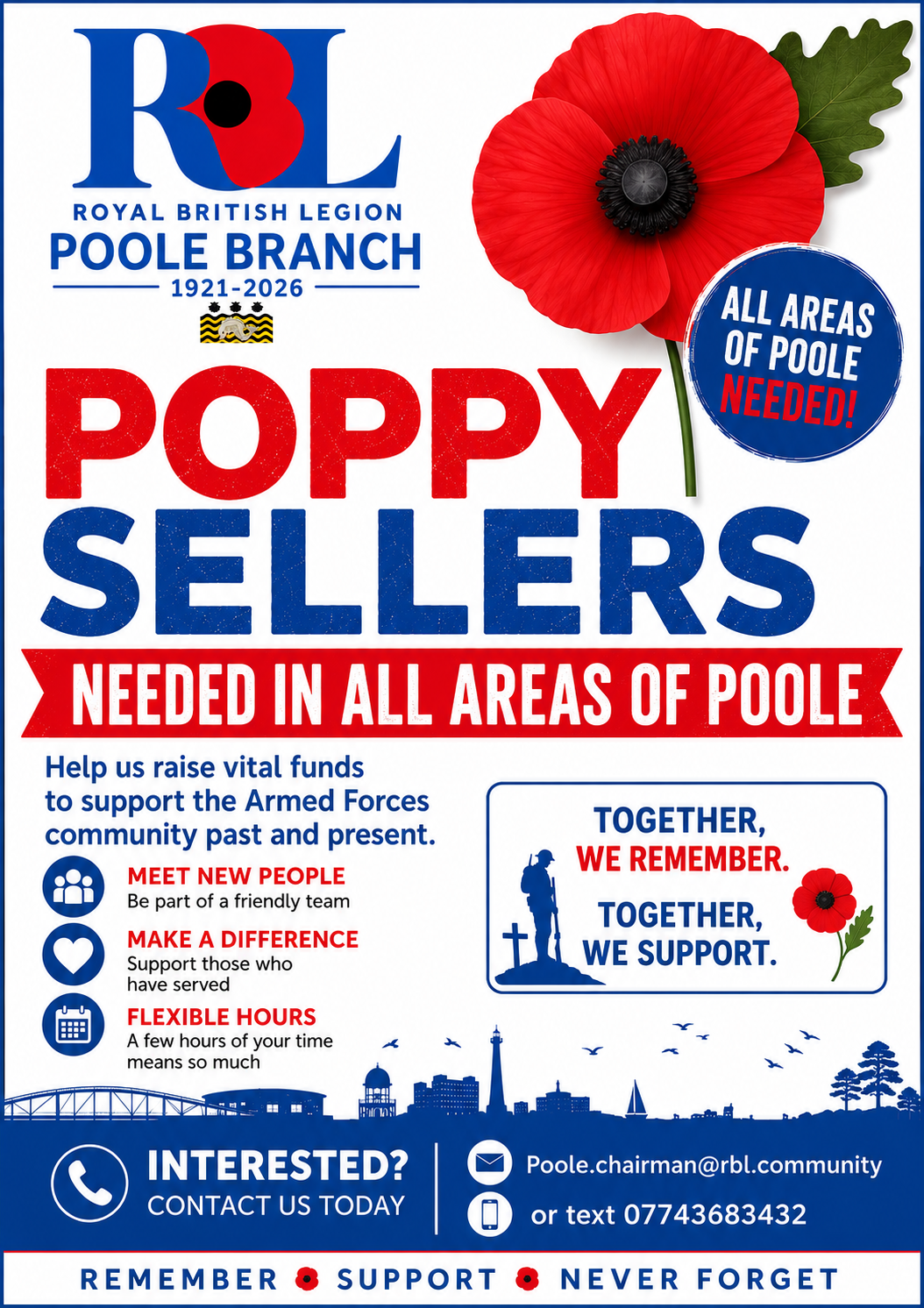 Poppy Sellers Needed in All Areas of Poole